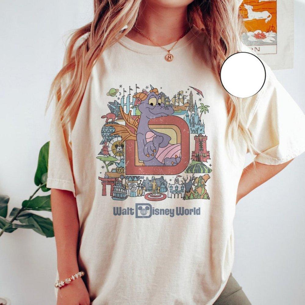 Retro World Figment Retro Walt World Epco Unisex Tshirt